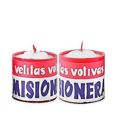 VELA VOTIVA MISIONERA TIPO 30 X2 UN