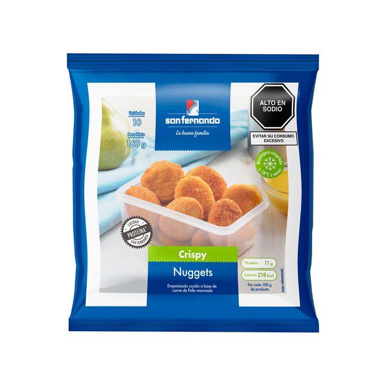 Nuggets de Pollo Crispy San Fernando Empaque 160 g