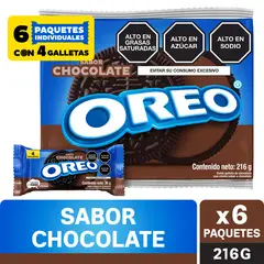 OREO - Sabor Chocolate Pack 6 Unidades