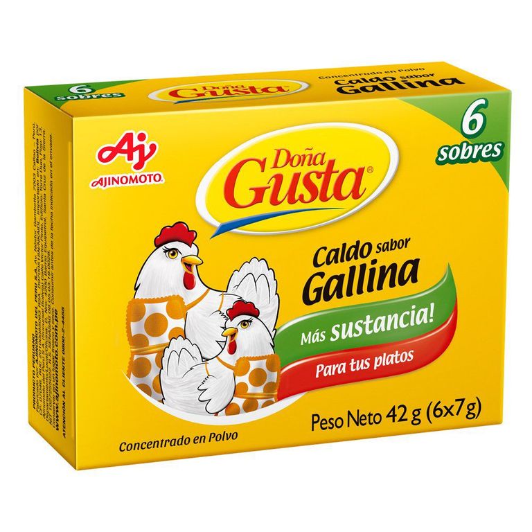 Caldo Concentrado Doña Gusta Sabor Gallina Caja 6 Und