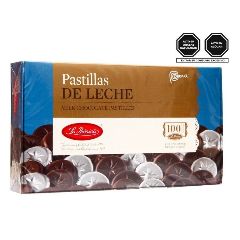 Pastillas de Chocolate de Leche La Ibérica Caja 300 g
