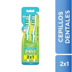 PRO - Cepillo Dental Oral B Doble Acción Profile Empaque 2 Und