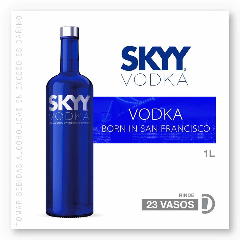 Vodka Skyy Botella 1 L