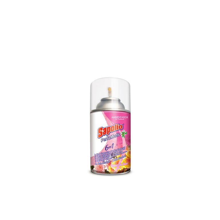 Repuesto Ambientador Sapolio Perfumatic Popurrí Flores Envase 240 mL