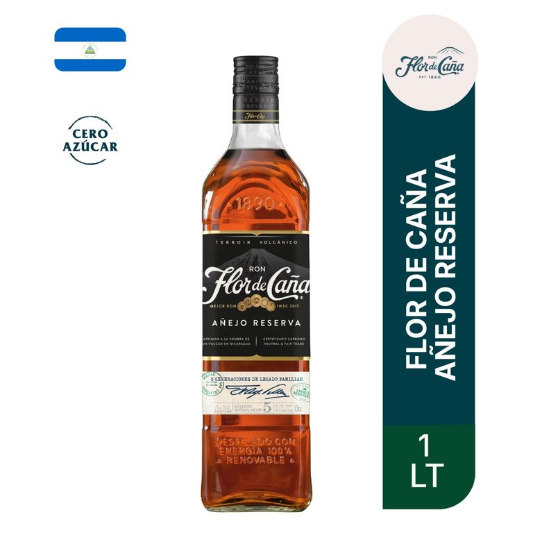 Ron Flor de Caña 5 Años Botella 1 L