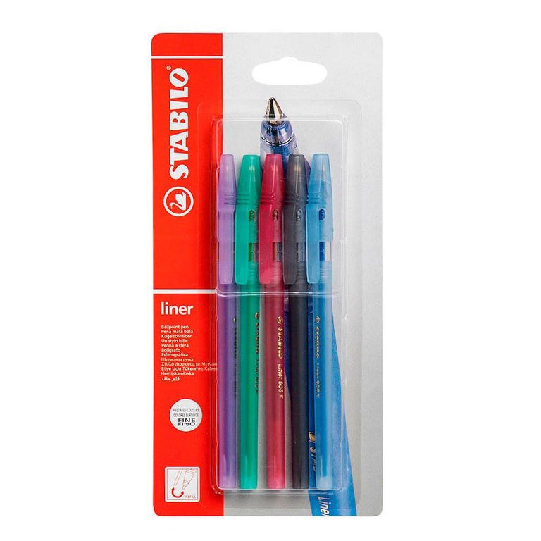 Lapicero Stabilo Liner Empaque 5 Und