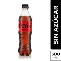 COCA COLA - Gaseosa Sin Azúcar 500 mL