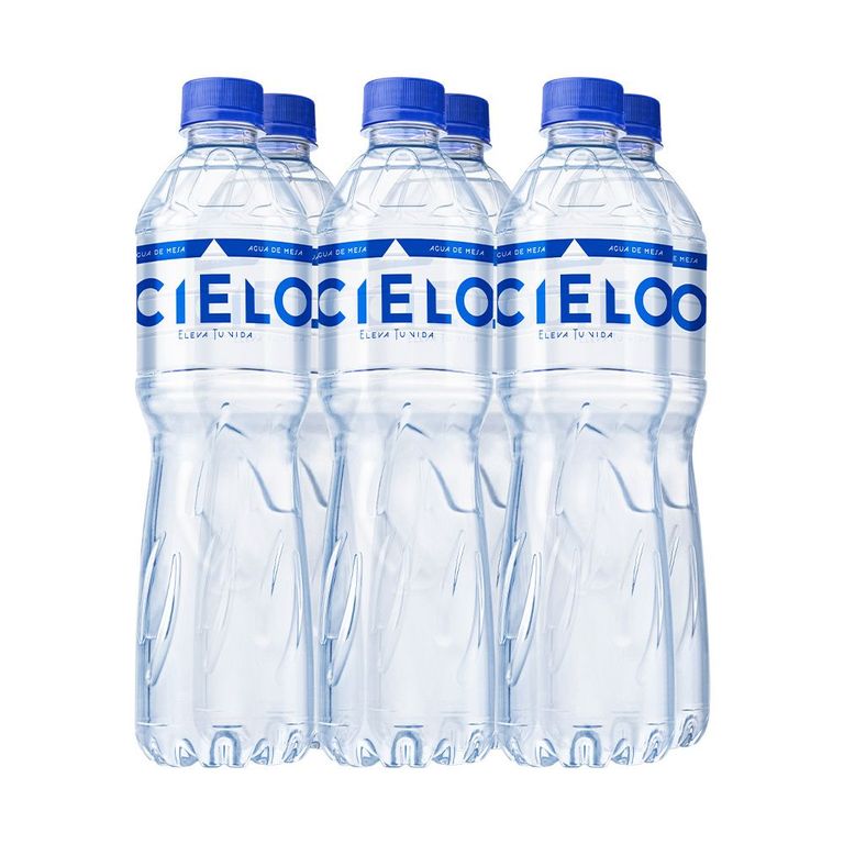 Agua Cielo Sin Gas SIxpack 625 mL