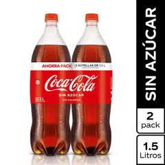 COCA COLA - Zero Pack 2 Unidades 1.5 L