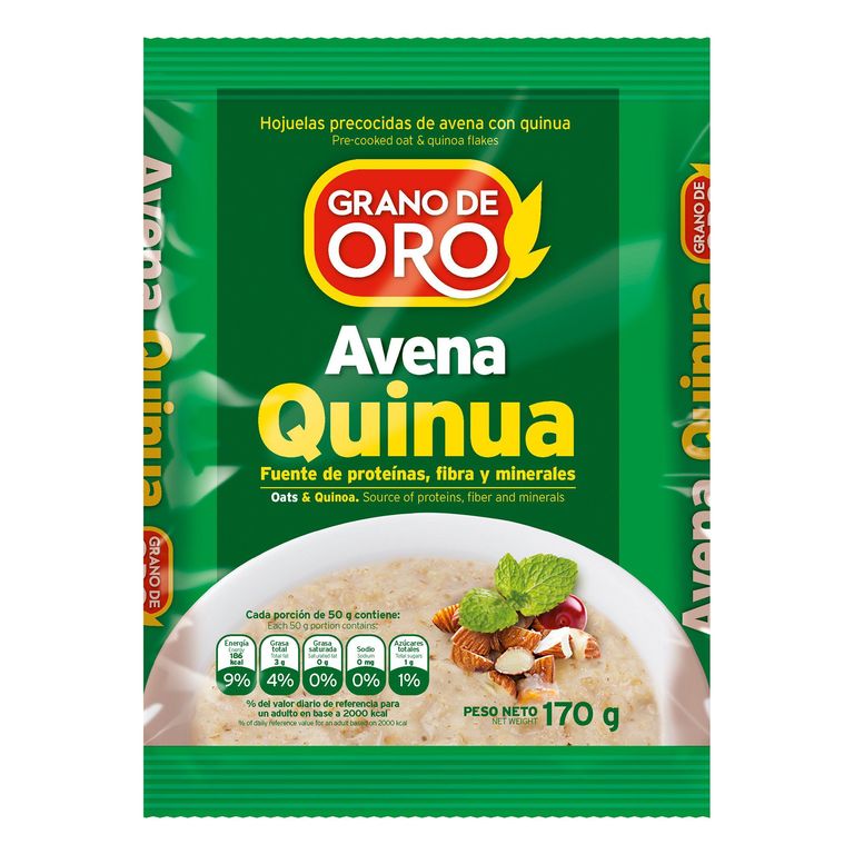 Avena Quinua Grano de Oro Bolsa 170 g