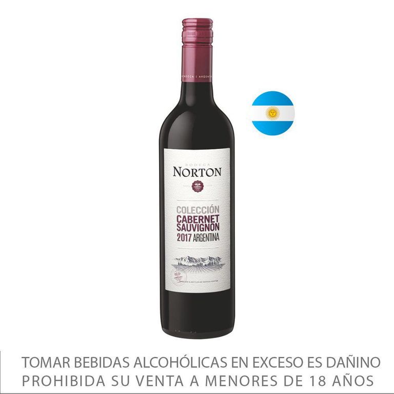 Vino Tinto Norton Cabernet Sauvignon Botella 750 mL