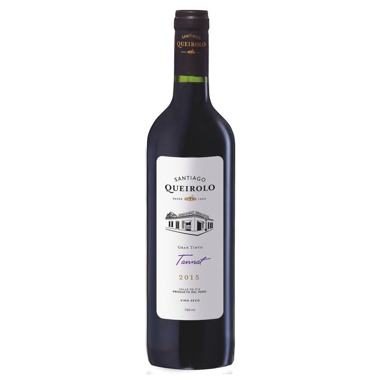 Vino Tinto Seco Santiago Queirolo Tannat Botella 750 mL