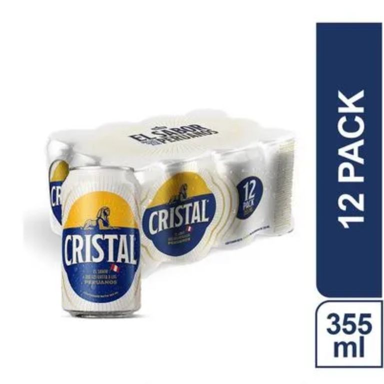 Cerveza Cristal Pack 12 Latas 355 mL