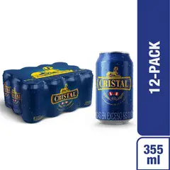 CRISTAL - Cerveza Twelve Pack Lata 355 mL