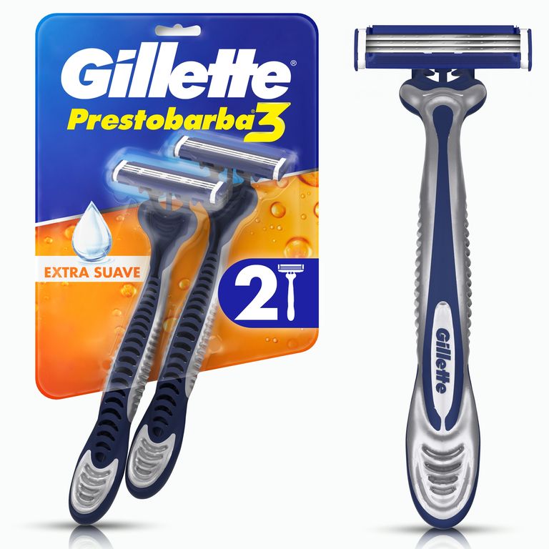 Máquina de Afeitar Gillette Prestobarba3 Extra Suave Empaque 2 Und
