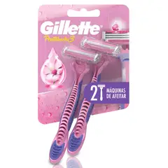 GILLETTE - Máquina De Afeitar Mujer Gillette Prestobarba3 Con 3 Hojas Empaque 2 Und