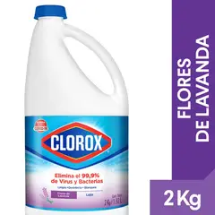 CLOROX - Lejía Flores De Lavanda Botella 2 Kg