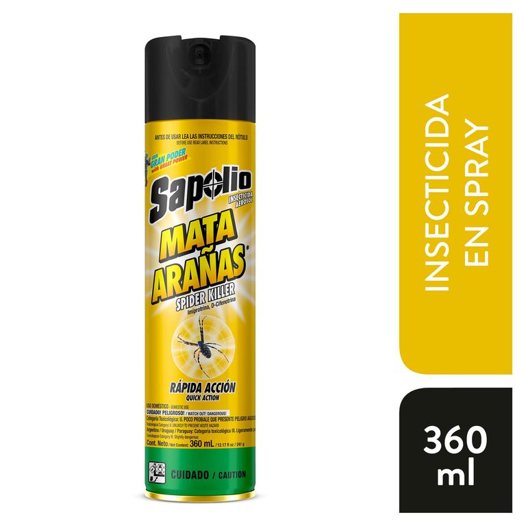 Insecticida en Spray Sapolio Mata Arañas Envase 360 mL