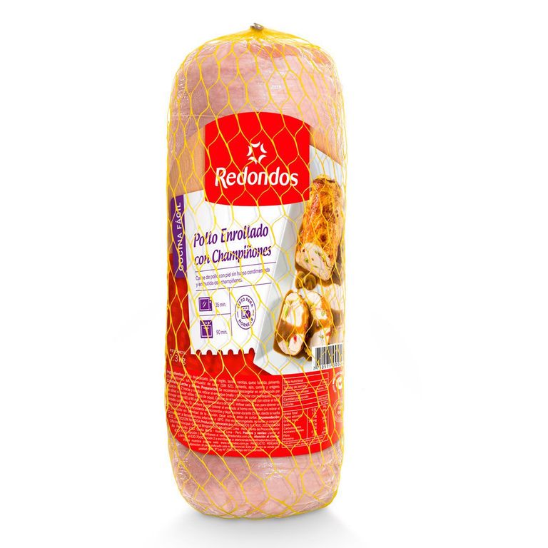 Enrollado de Pollo Redondos Champinones Bolsa 1.3 Kg