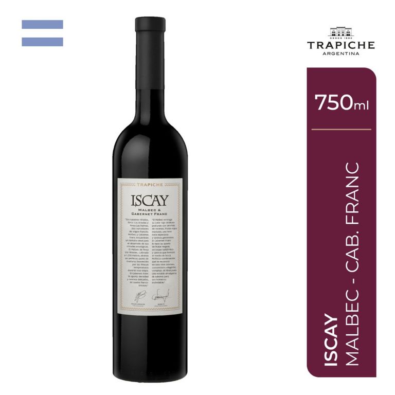 Vino Malbec Cabernet Franc Trapiche Iscay Botella 750 mL