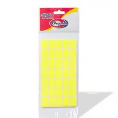 PEGAFAN - Etiquetas Pegafan Rectangular 19 x 13mm Amarillo Bolsa 500 Und