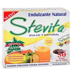 STEVITA - Endulzante Natural Caja x 50 Sobres.