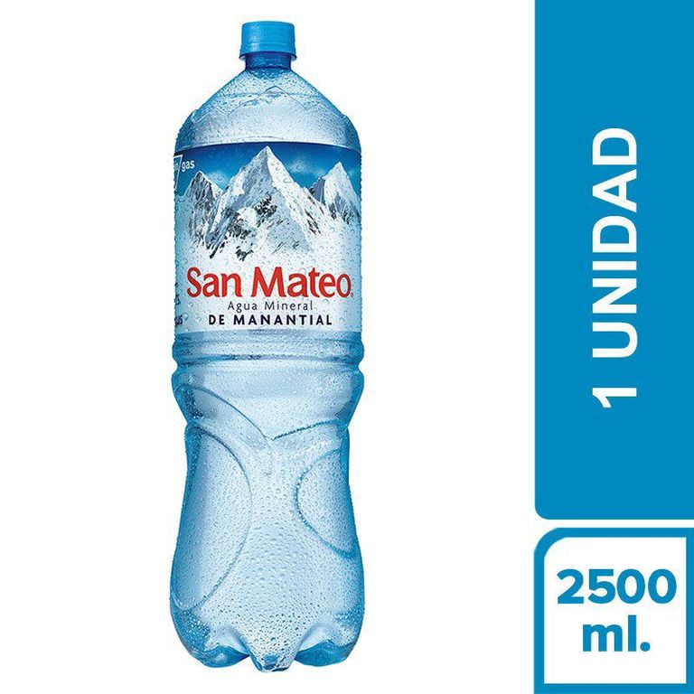 Agua San Mateo Sin Gas Botella 2.5 L
