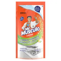 MR MUSCULO - Repuesto Sacagrasa Limón Cocina Doyack 500 mL
