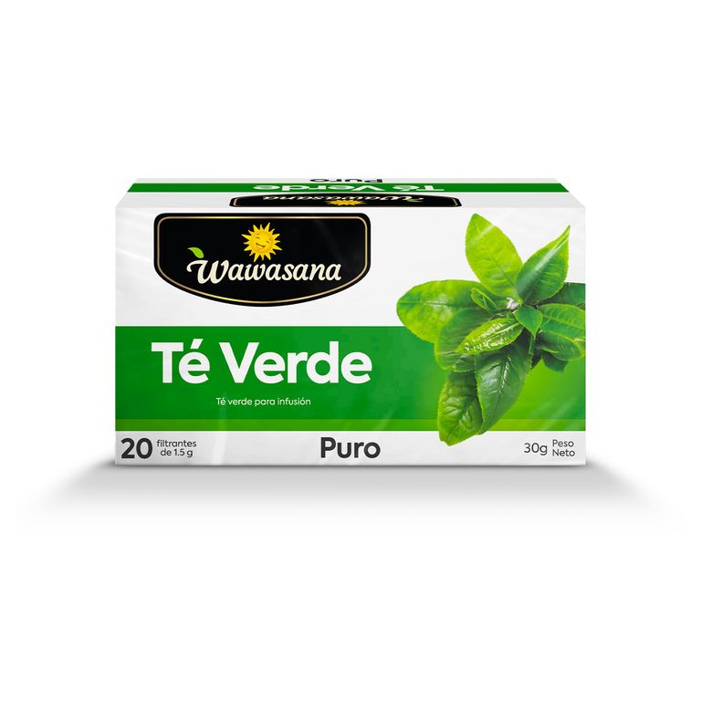 Té Verde Puro Wawasana Caja 20 Sobres
