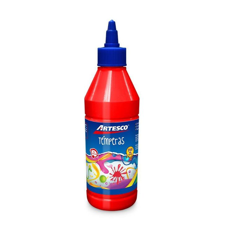 Témpera Artesco Kids Rojo Envase 250 mL