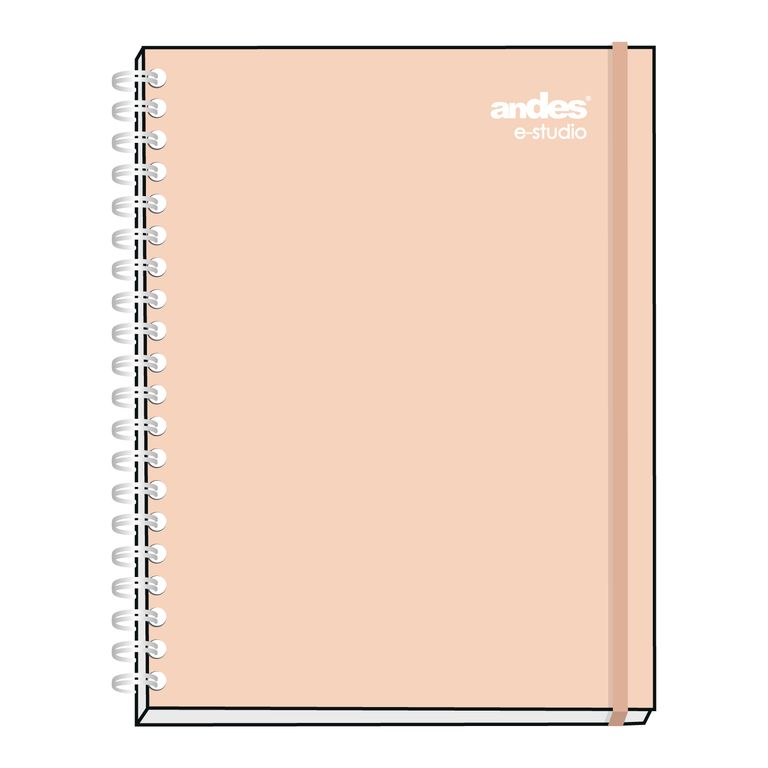 Cuaderno Espiral Andes Cuadriculado Tapa Dura E Studio A4 160 Hojas