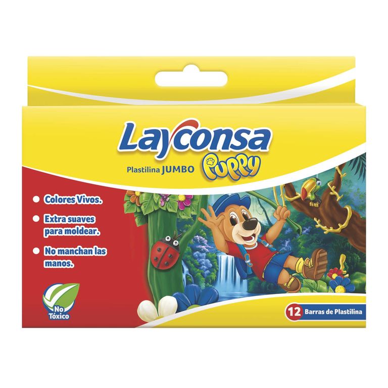 Plastilina Layconsa Jumbo Puppy Caja 12 Und