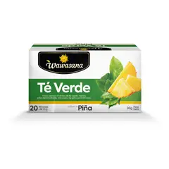 WAWASANA - Té Verde Wawasana con Piña Caja 20 Sobres