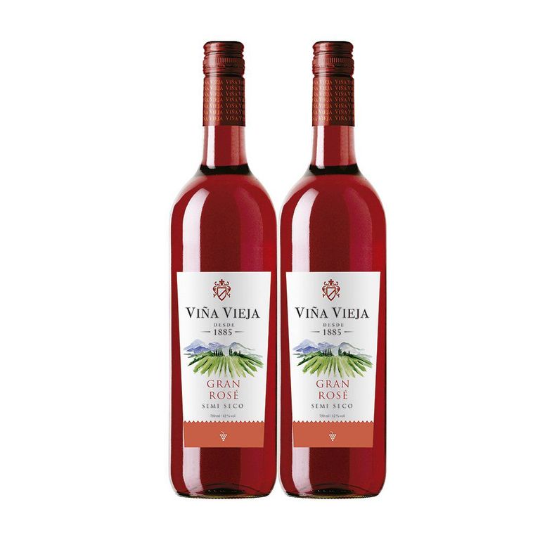 Vino Viña Vieja Rosé Pack 2 Botellas 750 mL
