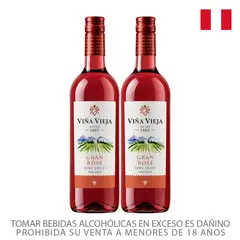 VIÑA VIEJA - Vino Viña Vieja Rosé Pack 2 Botellas 750 mL