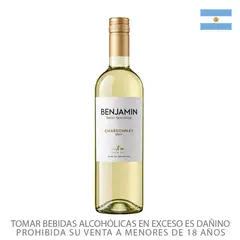 NIETO SENETINER - Vino Benjamin Nieto Senetiner Chardonnay Botella 750 mL