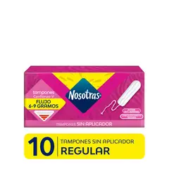 NOSOTRAS - Tampón Nosotras Regular Sin Aplicador Caja 10 Und