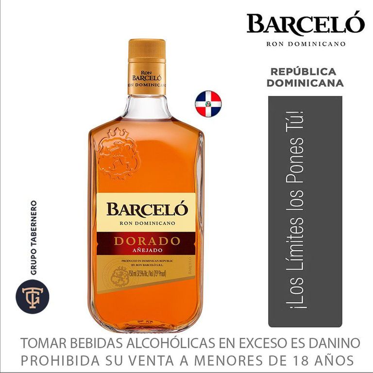 Ron Barcelo Dorado Botella 750 mL