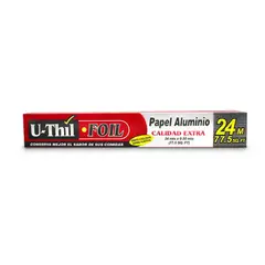 U-THIL - Rollo Papel Aluminio con Sierra Uthil Caja 24 m