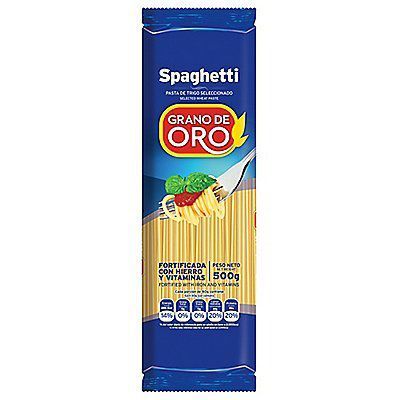 Fideo Spaghetti Grano de Oro Bolsa 500 g