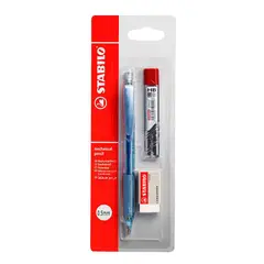 STABILO - Portaminas Stabilo + Repuesto + Borrador