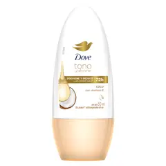 DOVE - Antitranspirante Roll On Tono Uniforme Coco Envase 50 mL