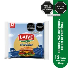 LAIVE - Queso Fundido Laive en Tajadas Empaque 12 Und