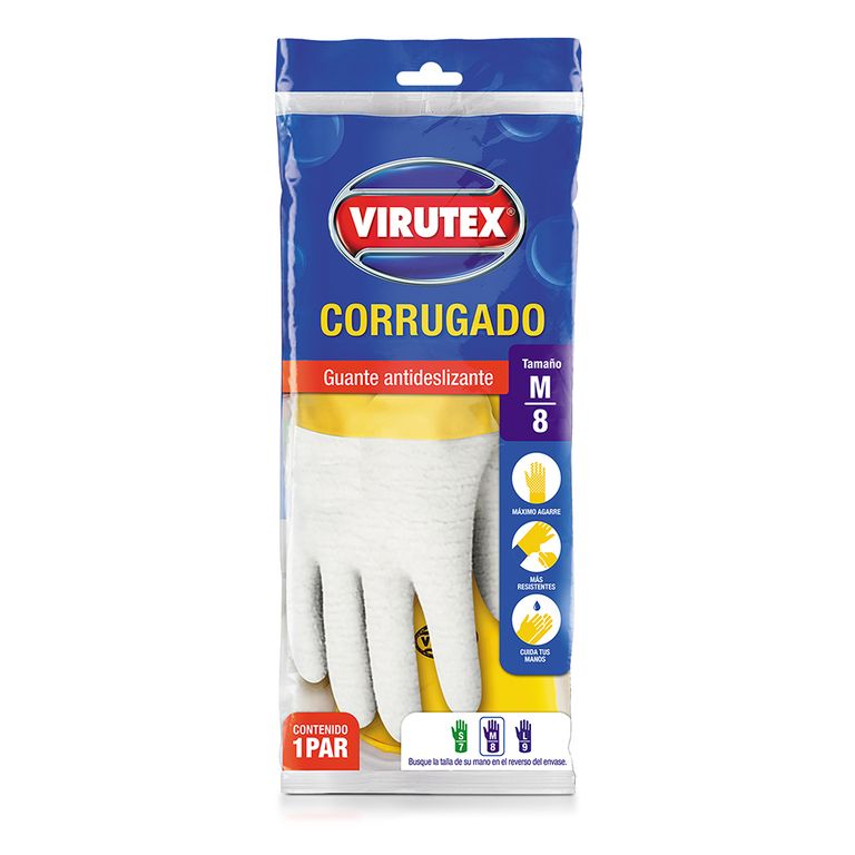 Guantes Virutex Corrugado Clásico Talla M
