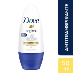 DOVE - Desodorante Roll On Original Humectante Envase 50 mL