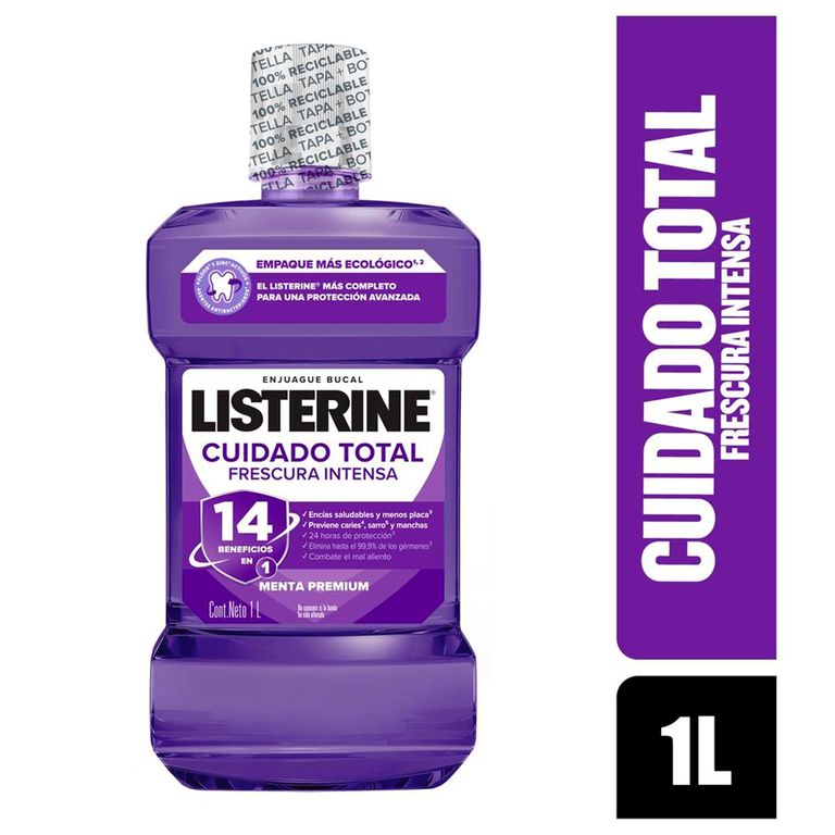 Enjuague Bucal Listerine Cuidado Total Botella 1 L