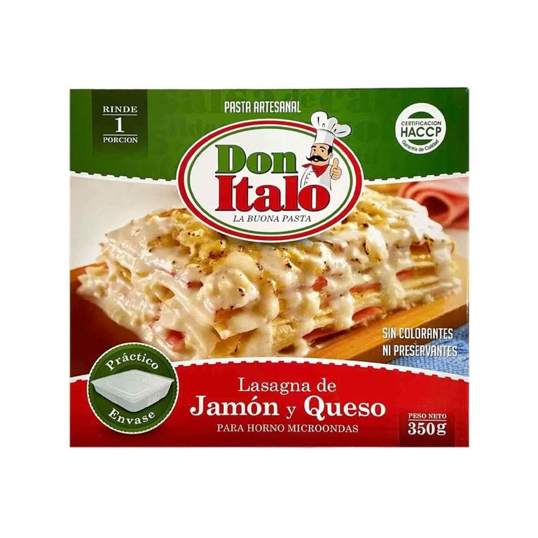 Lasaña 4 Quesos Don Italo Caja 350 g