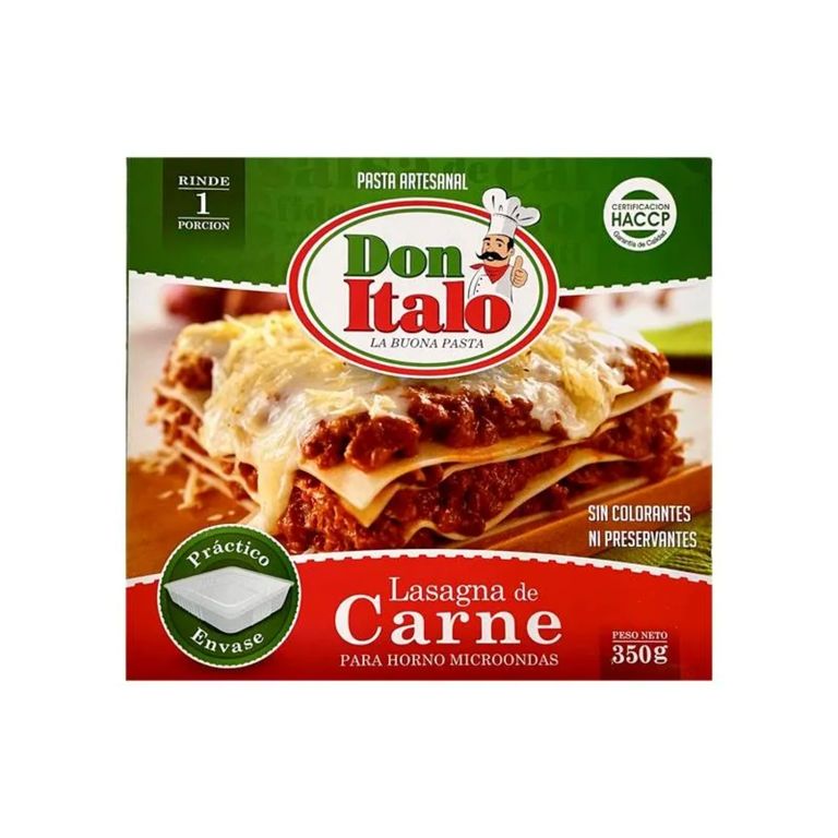 Lasaña de Carne Don Italo Caja 350 g
