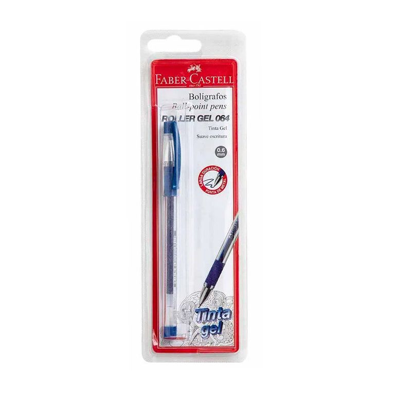 Lapicero Faber Castell Tinta Gel 064F Azul