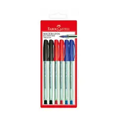 FABER CASTELL - Bolígrafos 035-F X 6 Un A/2 R/2 N/2